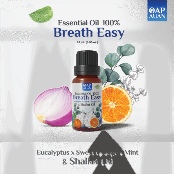 white126asd14421223456584f15Asset 12white-logo น้ำมันหอมระเหย + หอมแดง 100% (ยูคาลิปตัส+ส้ม+มิ้นท์) ขนาด 10 ml